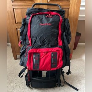 Camp Trails/ LLBean/Vintage Black & Red External Frame Backpack